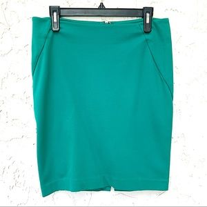 INC Pencil Skirt Teal Green 6